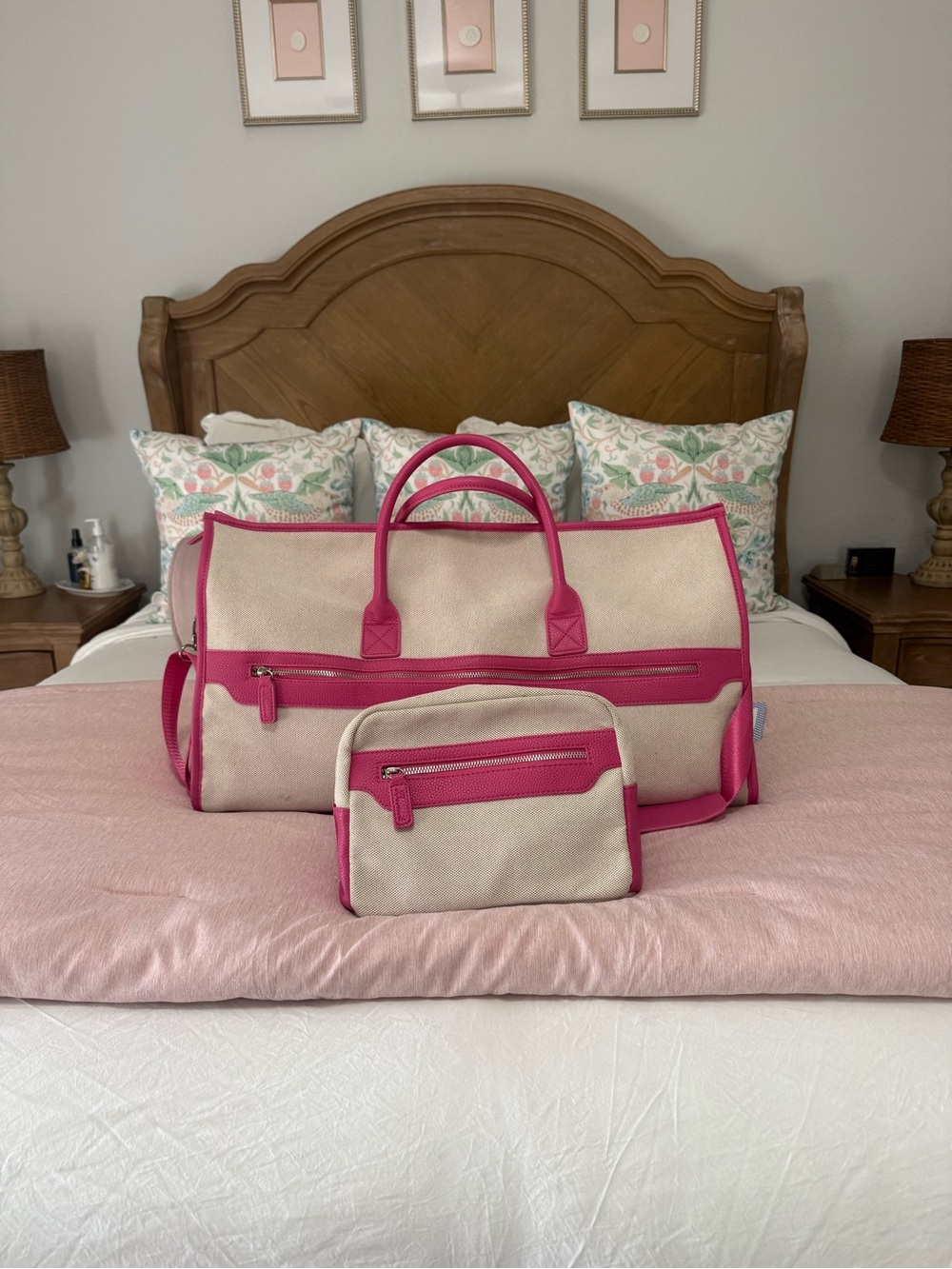 Brouk & Company capri 2-in-1 weekender/garmet bag with cosmetic bag